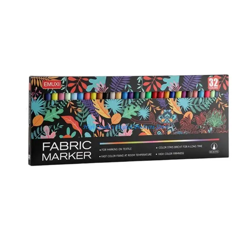 U2JE Fabric Marker Pen Fast Drying for Clothes Coloring and Dark Environment Effect
U2JE Fabric Marker Pen Fast Drying for Clothes Coloring and Dark Environment Effect