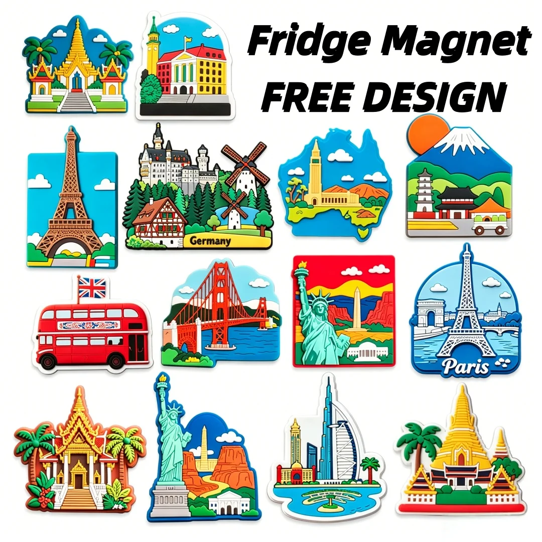 Custom Personalised Logo 3D PVC Eco-Friendly Strong Magnetic Contemporary Design Fridge Magnets Stickers for Home Decor
Custom Personalised Logo 3D PVC Eco-Friendly Strong Magnetic Contemporary Design Fridge Magnets Stickers for Home Decor