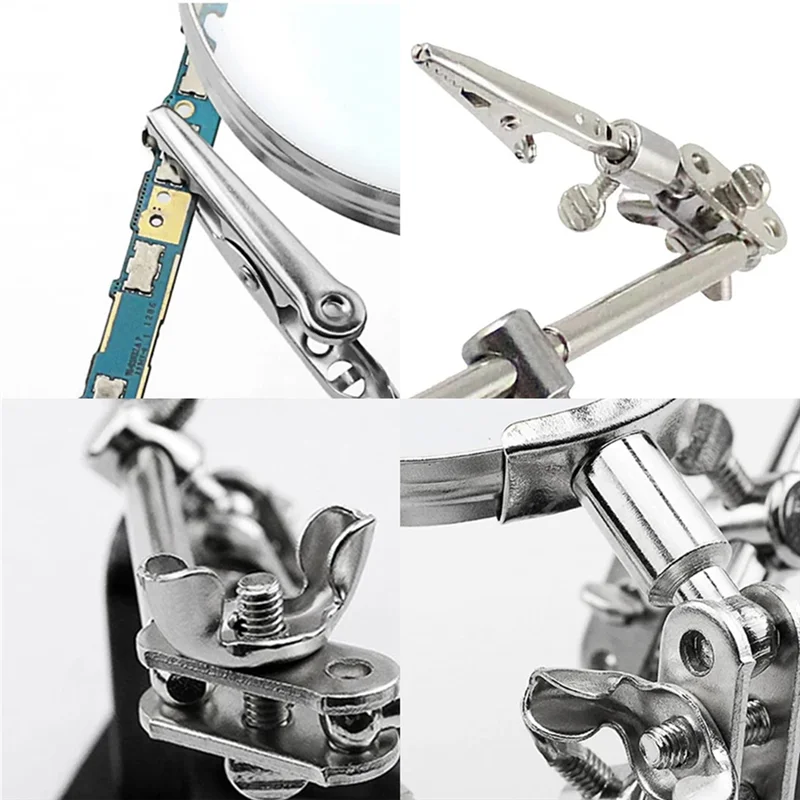 WORTHOWN-Adjustable Third Hand Soldering Tool Desk Clamp Welding With 2 Alligator Clips Soldering Stand Soldering Repair Tool
WORTHOWN-Adjustable Third Hand Soldering Tool Desk Clamp Welding With 2 Alligator Clips Soldering Stand Soldering Repair Tool