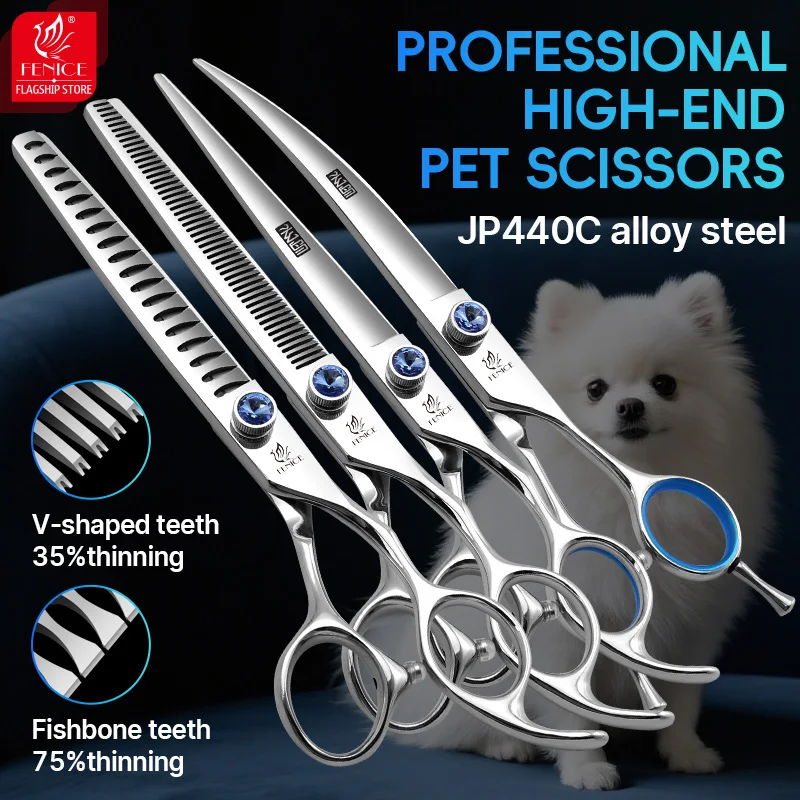 Fenice 7/7.5/8/9/10 inch Right-handed Dog Scissors Pet Grooming Scissors Kits Bichon Teddy Bomei Dog Trimming Hair Shears Tool
Fenice 7/7.5/8/9/10 inch Right-handed Dog Scissors Pet Grooming Scissors Kits Bichon Teddy Bomei Dog Trimming Hair Shears Tool