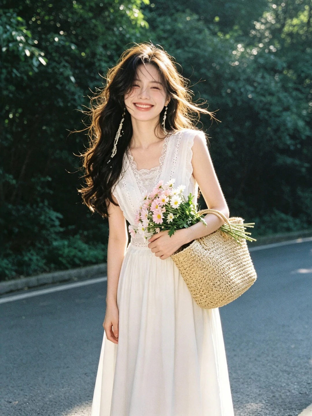Unique Fairy Tale Style V-Neck Slim Fit Long Dress High Waist Hollow out Cotton Summer Dress Non-Repeating Pattern Elegant
Unique Fairy Tale Style V-Neck Slim Fit Long Dress High Waist Hollow out Cotton Summer Dress Non-Repeating Pattern Elegant