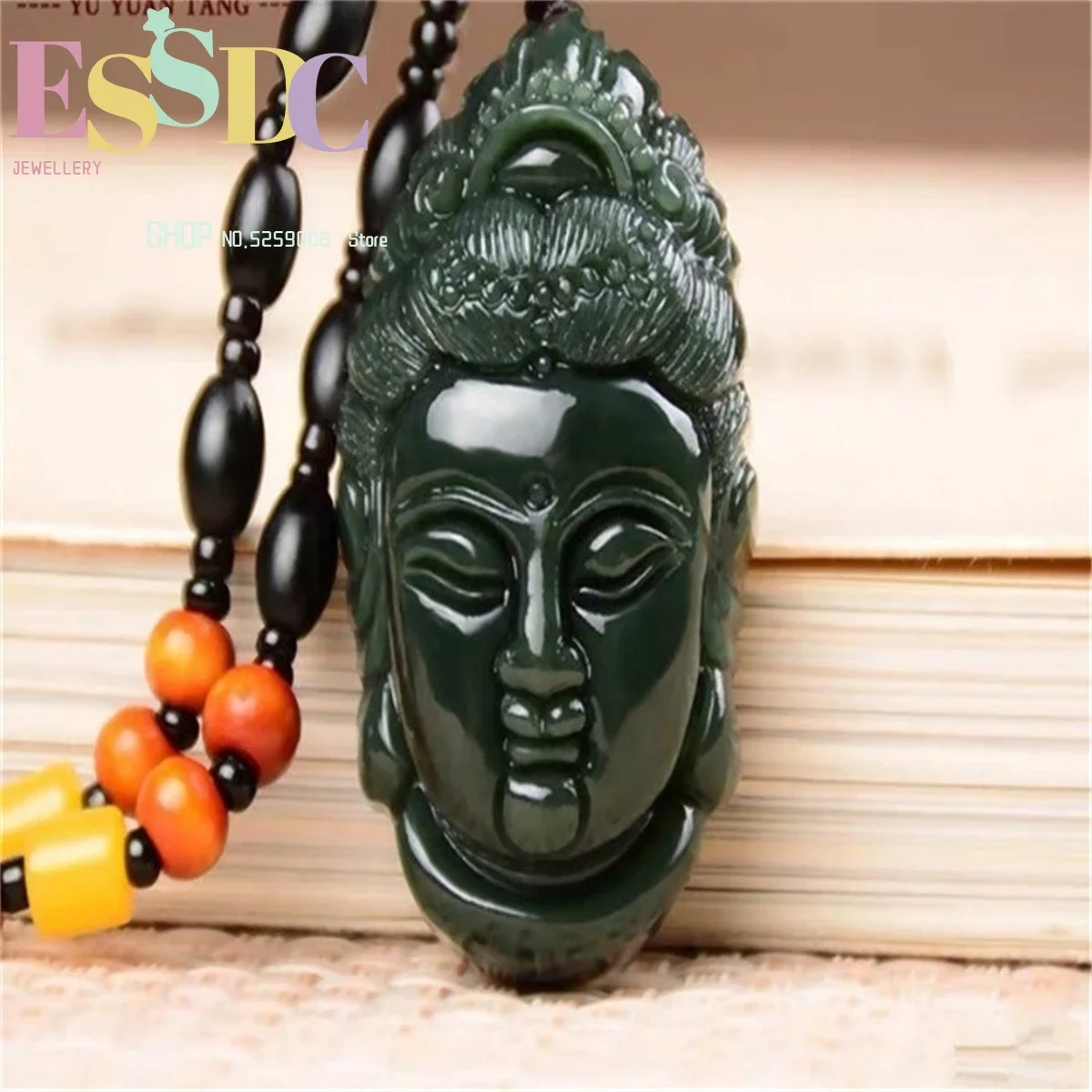 Natural Jewelry Xinjiang Hotan Jade Blue Jade Guanyin Head Pendant Male Guanyin Necklace Bodhisattva Wholesale Women's Men's
Natural Jewelry Xinjiang Hotan Jade Blue Jade Guanyin Head Pendant Male Guanyin Necklace Bodhisattva Wholesale Women's Men's