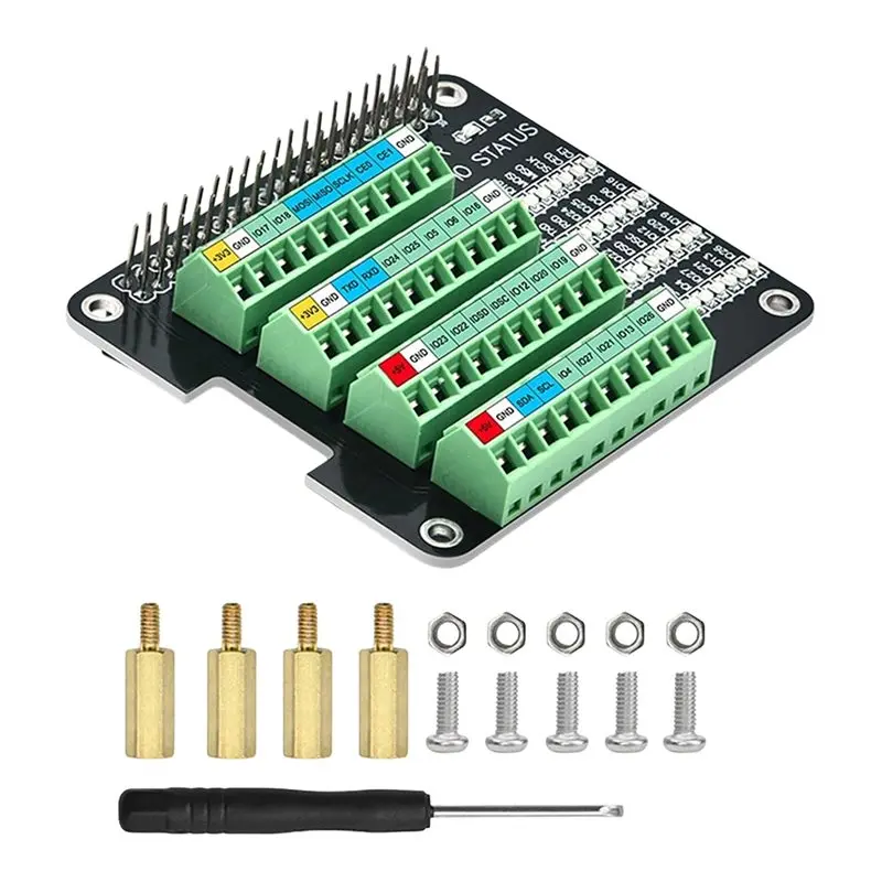 For Raspberry Pi 4B/3B+ 3B/2B B+ /Zero W/Zero Compatible Breakout Module Expansion Board GPIO For Raspberry Pi