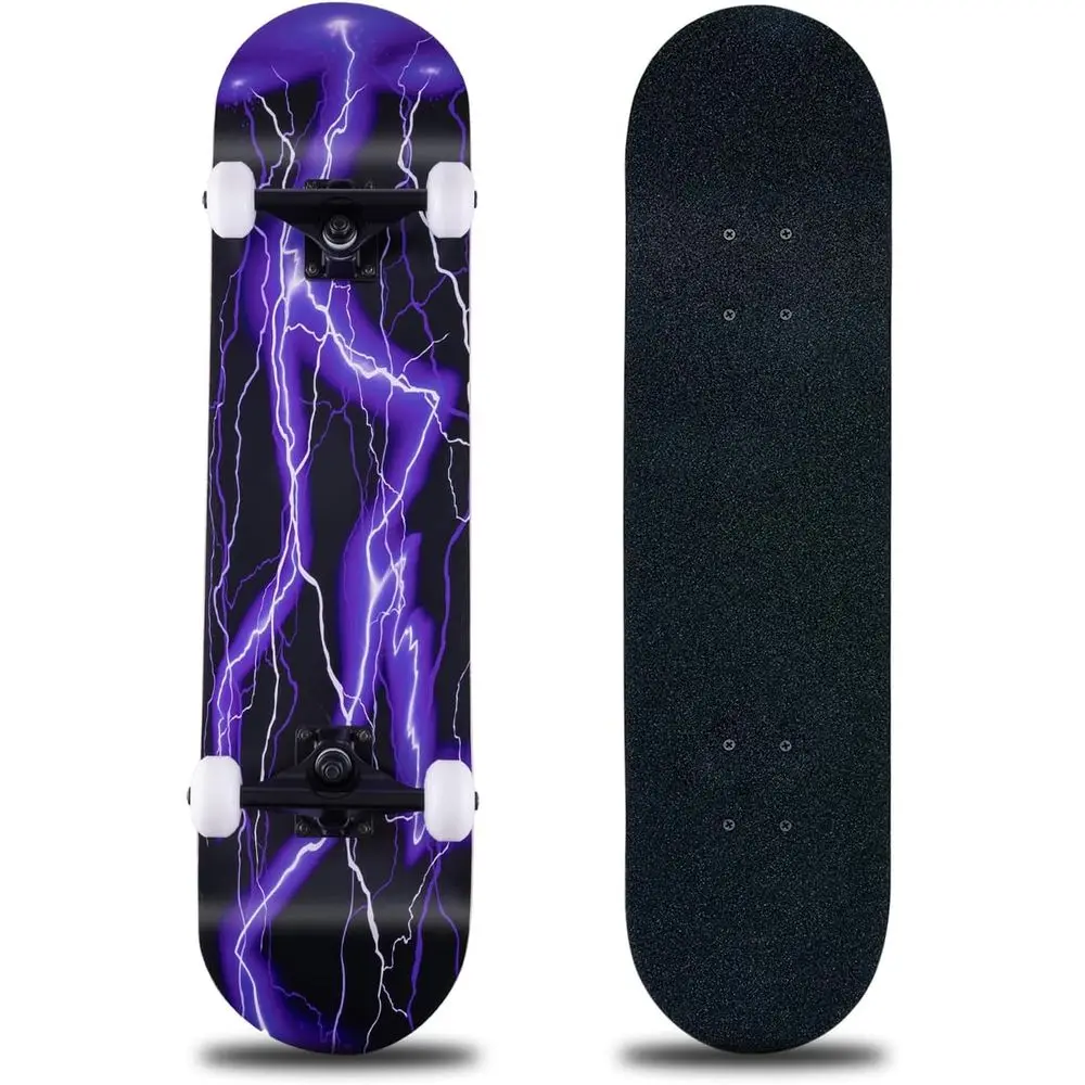 31 x 8 Maple Deck Skateboard - Double Kick for Kids, Teens, Adults & Beginners
31 x 8 Maple Deck Skateboard - Double Kick for Kids, Teens, Adults & Beginners