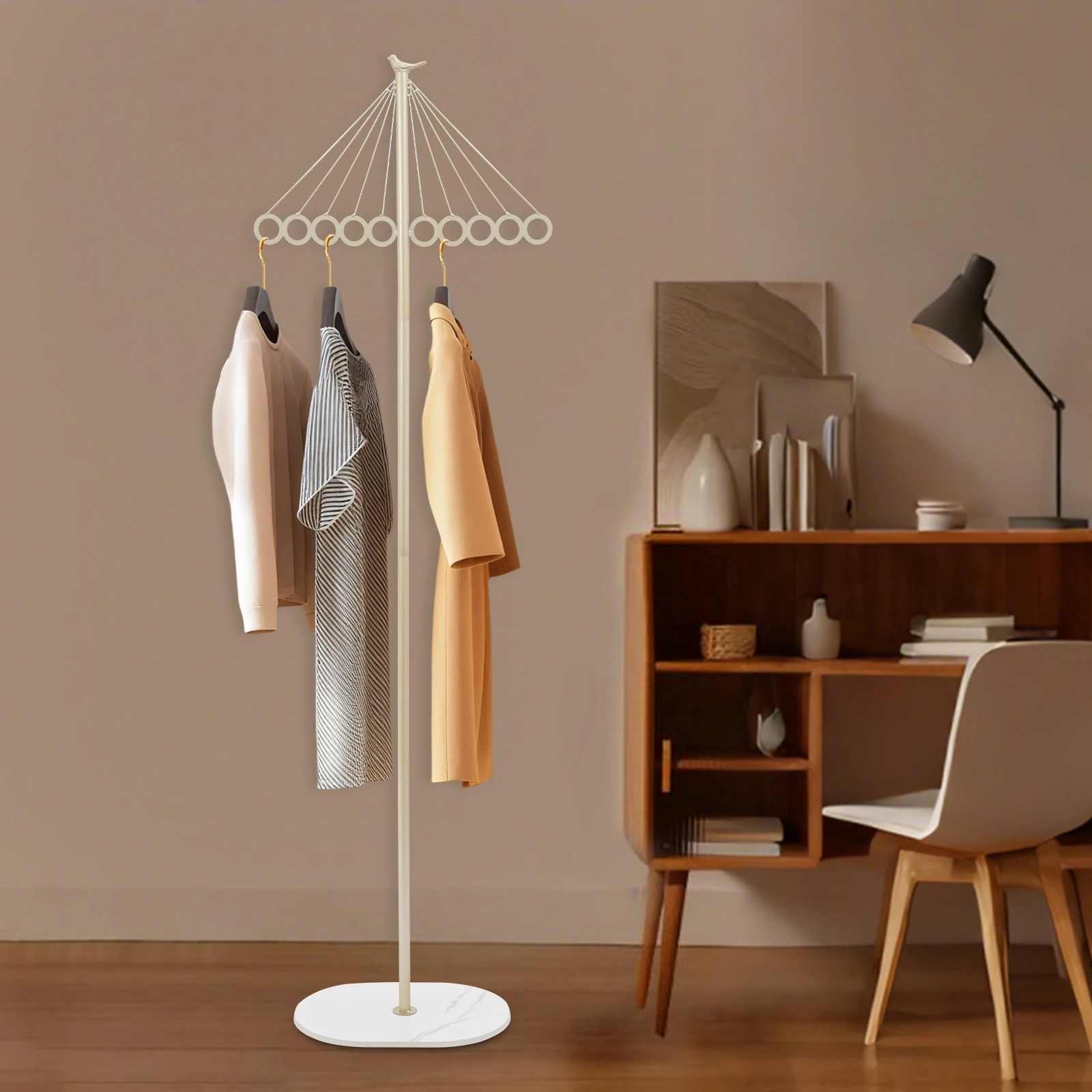 Clothing Rack with 10 Hooks, Freestanding Coat Rack with Rock Slab Base, 33 lbs Load Capacity for Entryway Bedroom
Clothing Rack with 10 Hooks, Freestanding Coat Rack with Rock Slab Base, 33 lbs Load Capacity for Entryway Bedroom