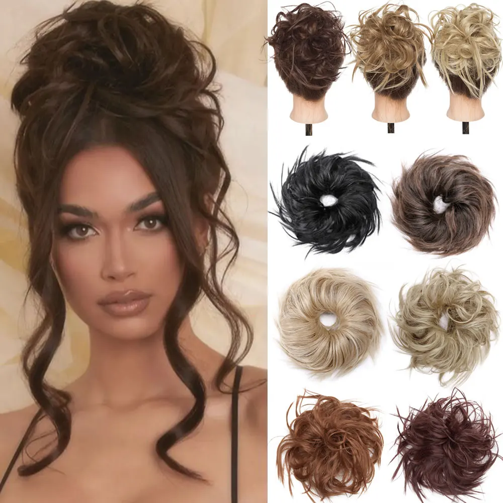 Hair Bun Curly Band Hairpiece Scrunchie Scrunchy Wrap Messy Piece Elastic Afro Chignon Ponytail Women's Updo Hair Extensions
Hair Bun Curly Band Hairpiece Scrunchie Scrunchy Wrap Messy Piece Elastic Afro Chignon Ponytail Women's Updo Hair Extensions