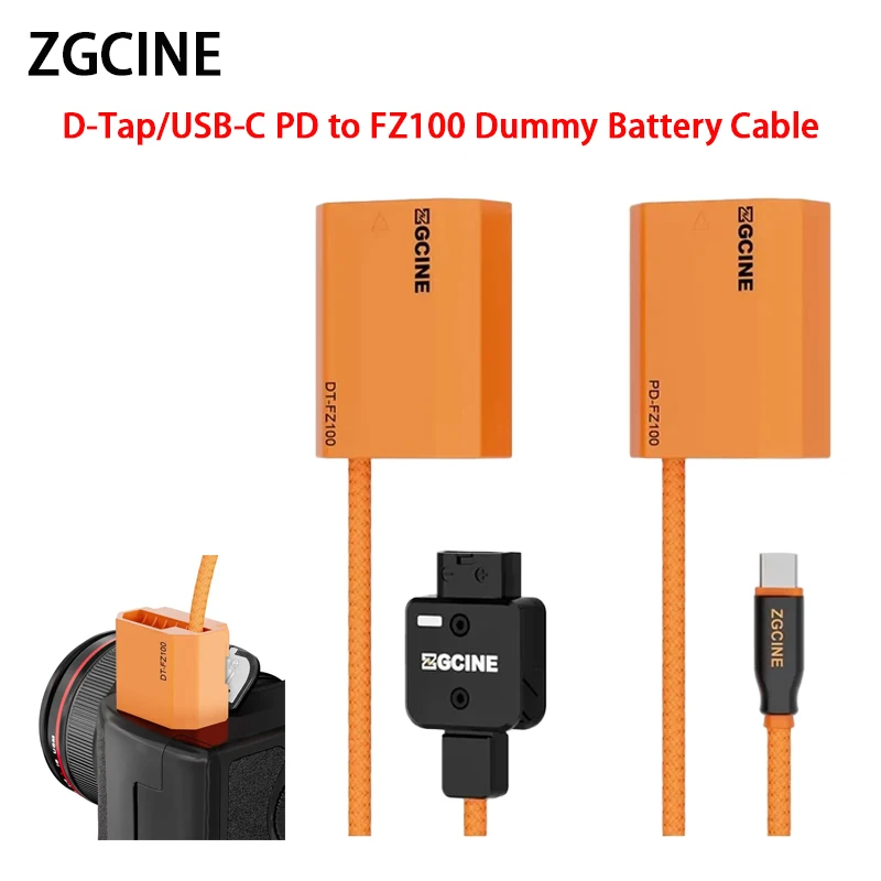 Кабель-пустышка ZGCINE D-Tap к FZ100, USB-C PD, замена аккумулятора NP-FZ100 для Sony A1, A9, A9II NP-FZ100
Кабель-пустышка ZGCINE D-Tap к FZ100, USB-C PD, замена аккумулятора NP-FZ100 для Sony A1, A9, A9II NP-FZ100