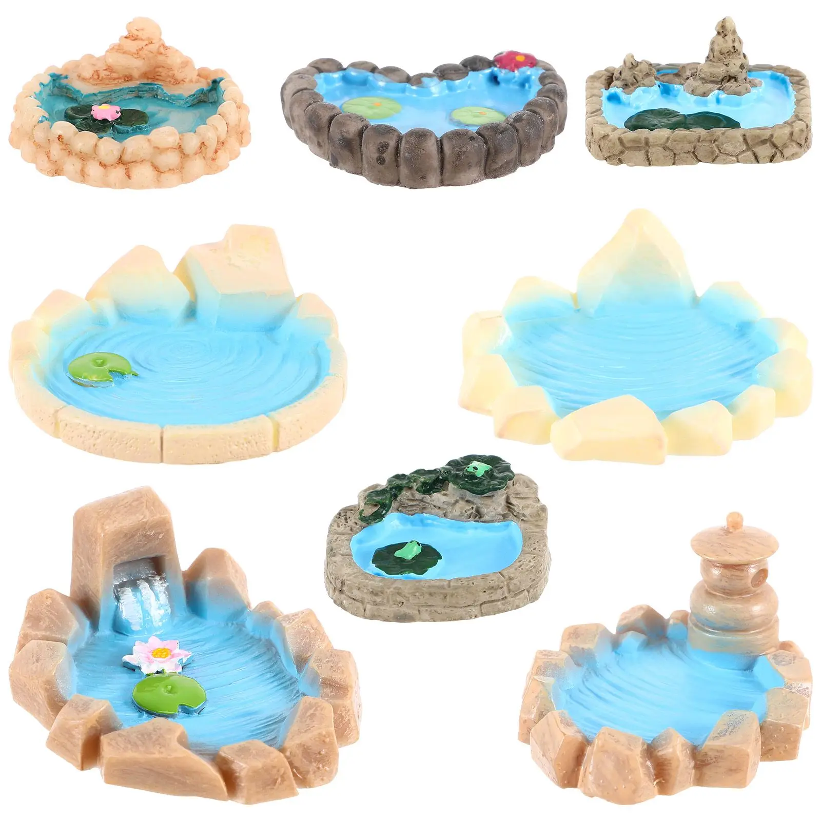 8 Pcs Micro Landscape Moss Succulent Artificial Floating Plants Leaves Pond Tall Resin Figurines Garden Craft Decor
8 Pcs Micro Landscape Moss Succulent Artificial Floating Plants Leaves Pond Tall Resin Figurines Garden Craft Decor