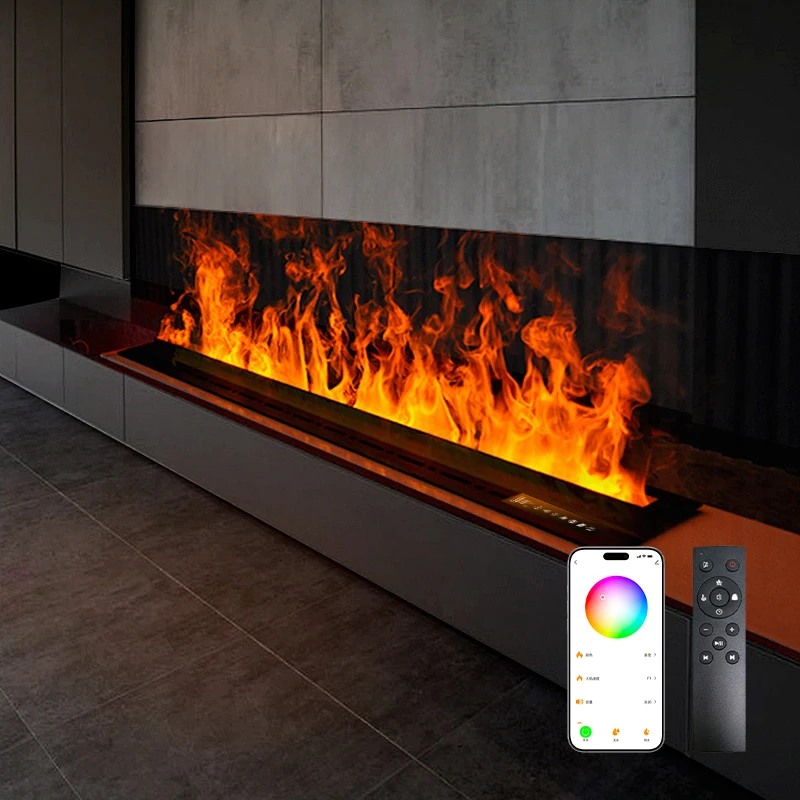 Custom Size Recessed 250cm 3D Steam Mist Electric Fireplace 64 RGB Colors Smart Control Auto Water Refill Humidifier Home Decor
Custom Size Recessed 250cm 3D Steam Mist Electric Fireplace 64 RGB Colors Smart Control Auto Water Refill Humidifier Home Decor