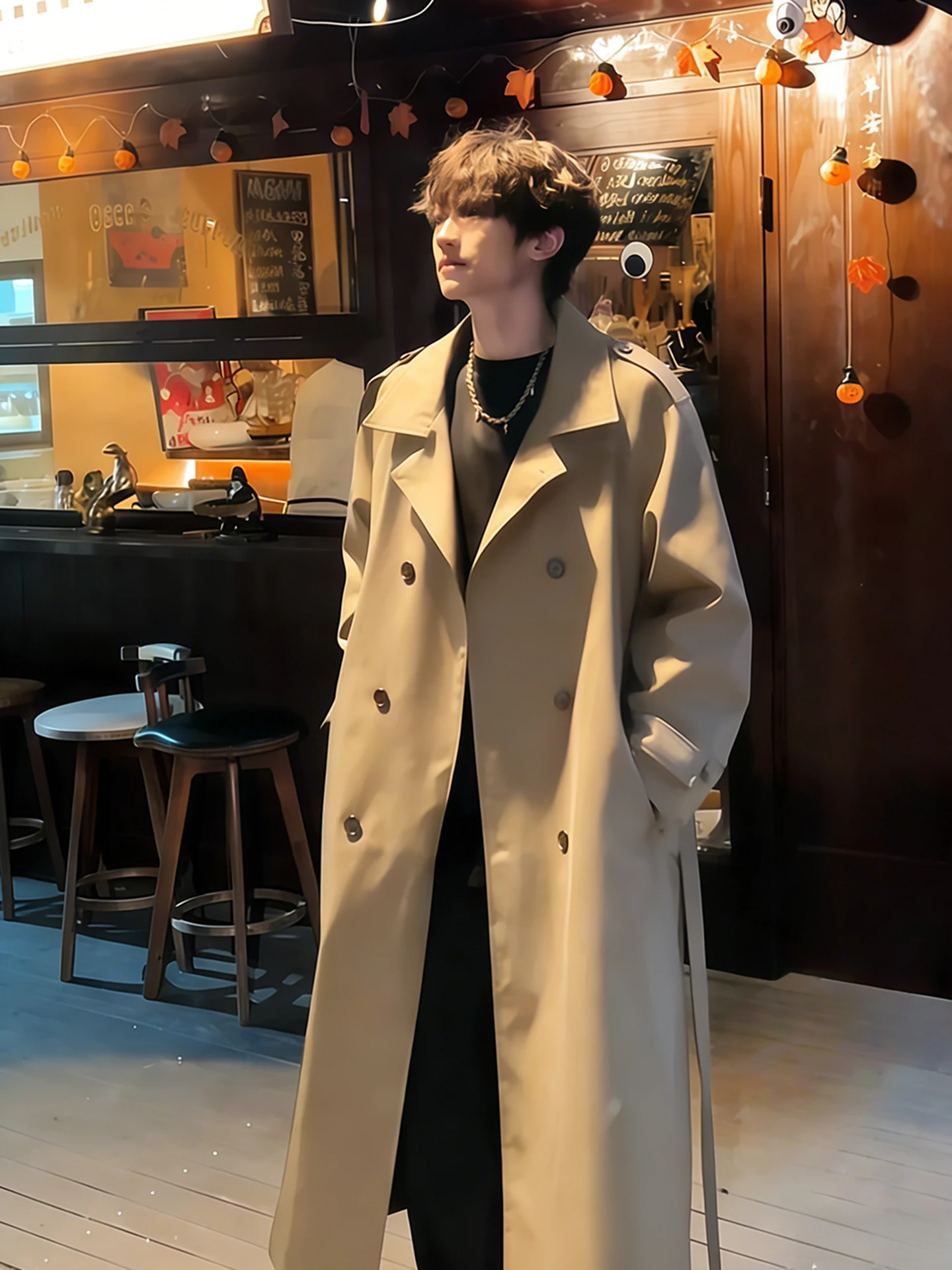 Мужское длинное двубортное пальто-ветровка в корейском стиле, до колен, повседневное, модное, для весны и осени...
Мужское длинное двубортное пальто-ветровка в корейском стиле, до колен, повседневное, модное, для весны и осени...