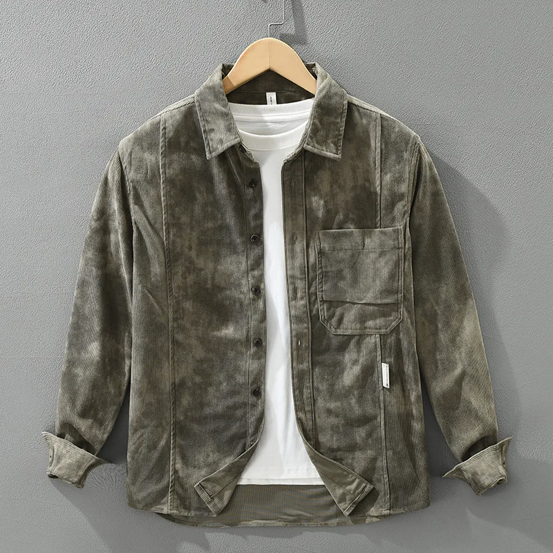 Новые осенне-зимние мужские рубашки, японская уличная винтажная рубашка, мужская вельветовая рубашка с длинными рукавами и лацканами, повседневные повседневные рубашки, куртка
Новые осенне-зимние мужские рубашки, японская уличная винтажная рубашка, мужская вельветовая рубашка с длинными рукавами и лацканами, повседневные повседневные рубашки, куртка