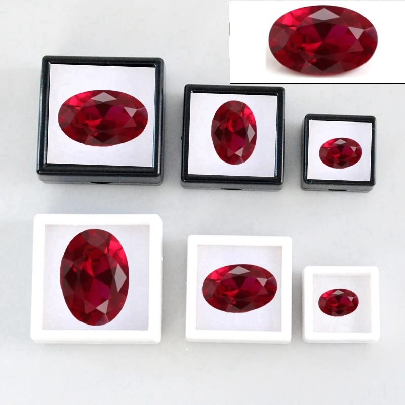 Premium Ruby AAAA+ Glow Under UV Test Red Ruby Oval Cut For Jewelry Making/Collection/DIY Stone Mohs Hardness Gems
Premium Ruby AAAA+ Glow Under UV Test Red Ruby Oval Cut For Jewelry Making/Collection/DIY Stone Mohs Hardness Gems