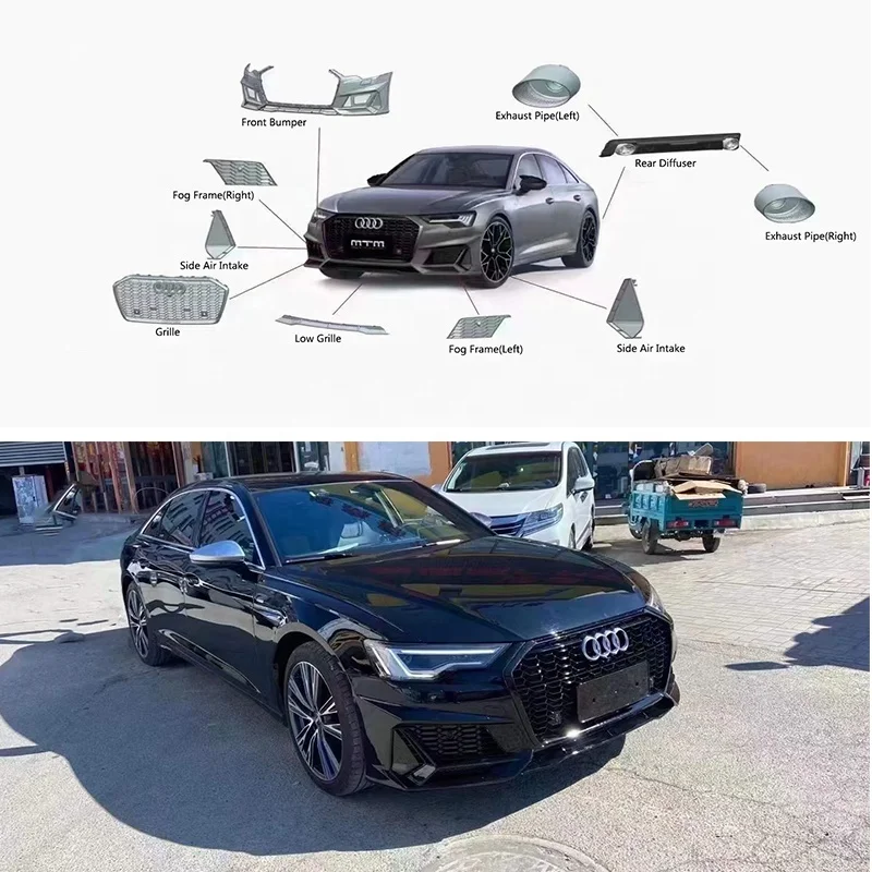 Runde New Arrival Body Kit For 2019-2022 Audi A6 MTM Body Kit Front Bumper Grille Rear Bumper
Runde New Arrival Body Kit For 2019-2022 Audi A6 MTM Body Kit Front Bumper Grille Rear Bumper