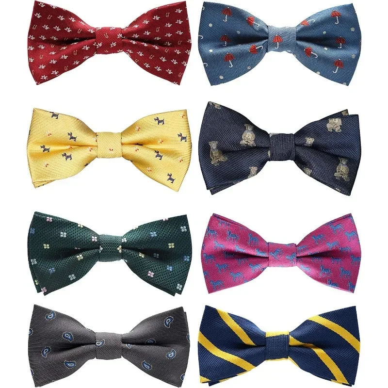 Boys Bow Ties 8-Pack, Pre-tied Bow-Ties Adjustable for Kids, Children, Toddler BowTies parties and wedding children
Boys Bow Ties 8-Pack, Pre-tied Bow-Ties Adjustable for Kids, Children, Toddler BowTies parties and wedding children