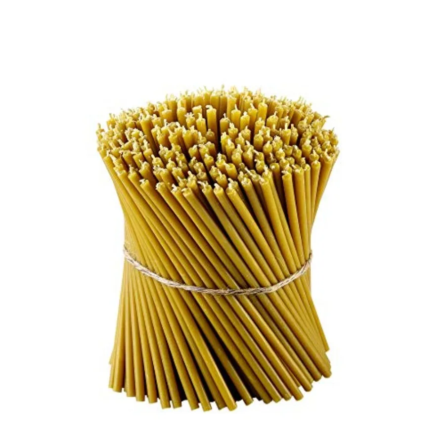Pure Beeswax Candles - Honey-Scented, Decorative Thin Taper Candles - Ideal for Birthday Decoration or Church Prayers - Yellow
Pure Beeswax Candles - Honey-Scented, Decorative Thin Taper Candles - Ideal for Birthday Decoration or Church Prayers - Yellow