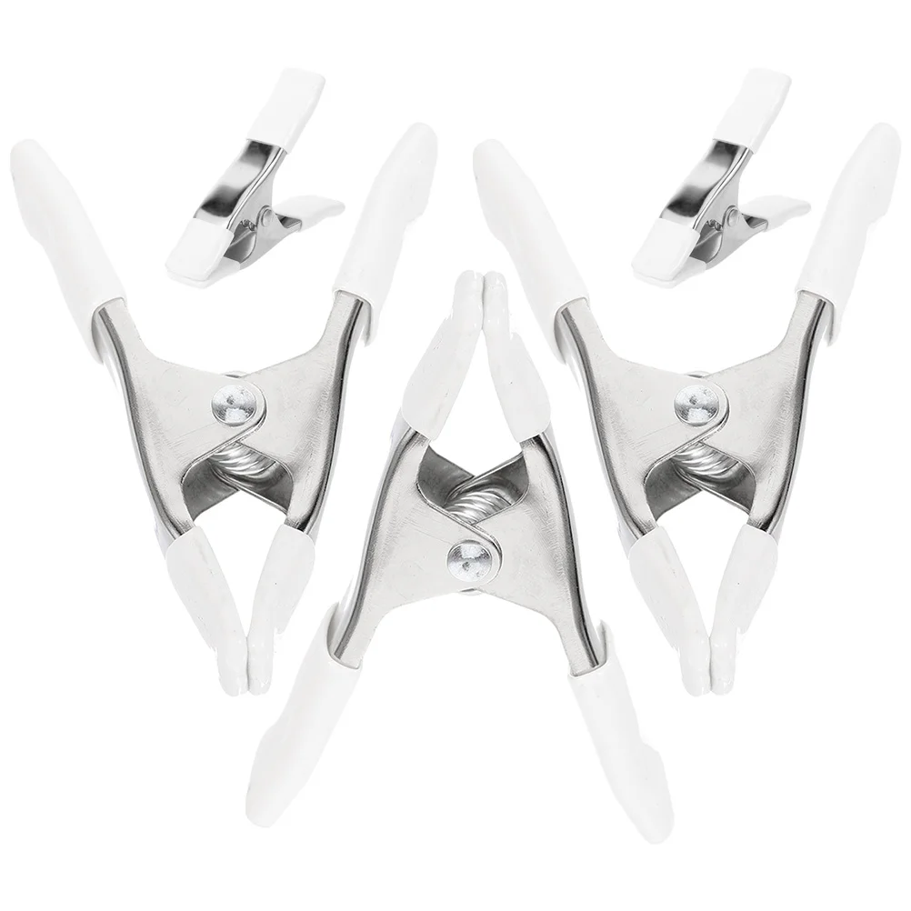 5pcs 4 Inch Nickel Plated Heavy Duty Spring A shaped Clips PVC Protected for Backdrop Stand Background Paper Cloth Photography
5pcs 4 Inch Nickel Plated Heavy Duty Spring A shaped Clips PVC Protected for Backdrop Stand Background Paper Cloth Photography