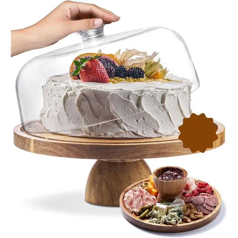 ABBY-Wood Cake Stand-Fruit Tray Dessert Display-Charcuterie Board Round Holder-Holiday Hosting Essential Festive
ABBY-Wood Cake Stand-Fruit Tray Dessert Display-Charcuterie Board Round Holder-Holiday Hosting Essential Festive