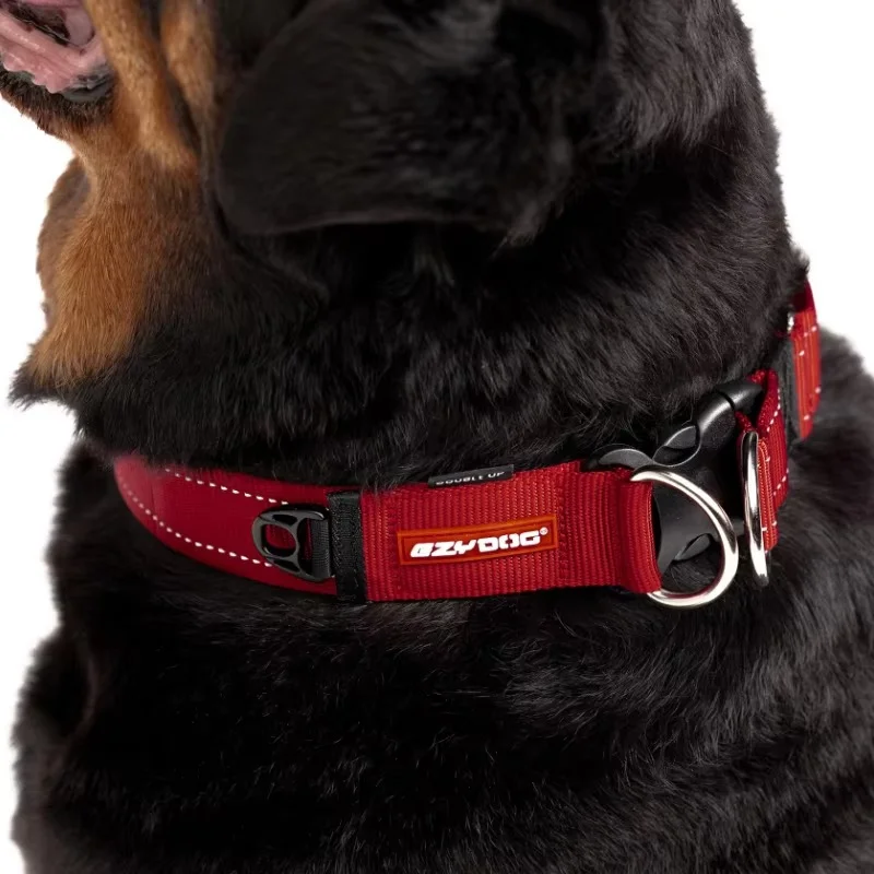  Сверхмощный ошейник для собак | Ремни с двойным D-образным кольцом для больших/средних собак, светоотражающий ошейник с мягкой подкладкой на шею
Сверхмощный ошейник для собак | Ремни с двойным D-образным кольцом для больших/средних собак, светоотражающий ошейник с мягкой подкладкой на шею