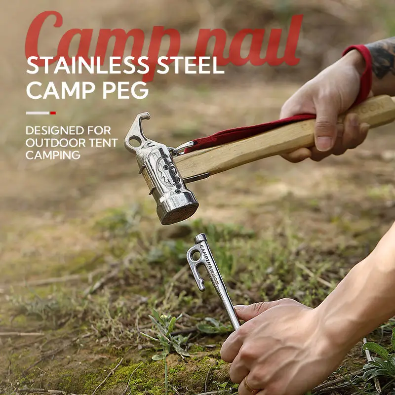 Camping pile, outdoor tent pile, camping site nail, heavy-duty stainless steel metal tent ground nail
Camping pile, outdoor tent pile, camping site nail, heavy-duty stainless steel metal tent ground nail