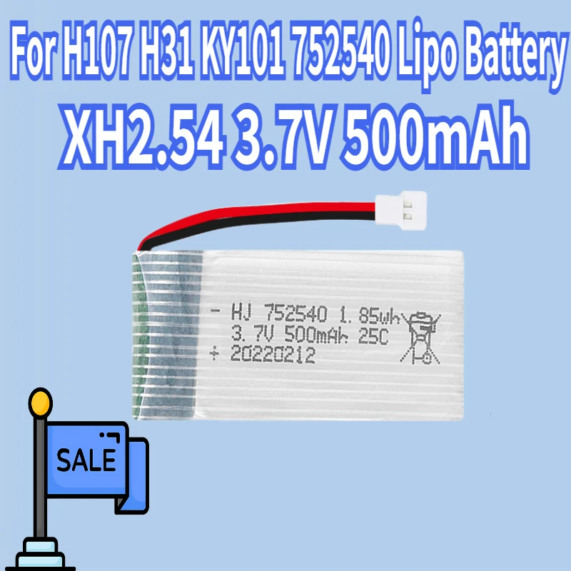 H31 Battery 3.7V 500mAh 752540 Lipo Battery And Charger For H107 H31 KY101 E33C E33 RC Drone Helicopter Spare Parts 3.7V Battery
H31 Battery 3.7V 500mAh 752540 Lipo Battery And Charger For H107 H31 KY101 E33C E33 RC Drone Helicopter Spare Parts 3.7V Battery