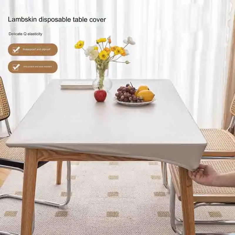 Solid Color PU Elastic Tablecloth Waterproof Oil-proof Exempt Square Round Table Cover Table Cloth Protector Desk Mat
Solid Color PU Elastic Tablecloth Waterproof Oil-proof Exempt Square Round Table Cover Table Cloth Protector Desk Mat