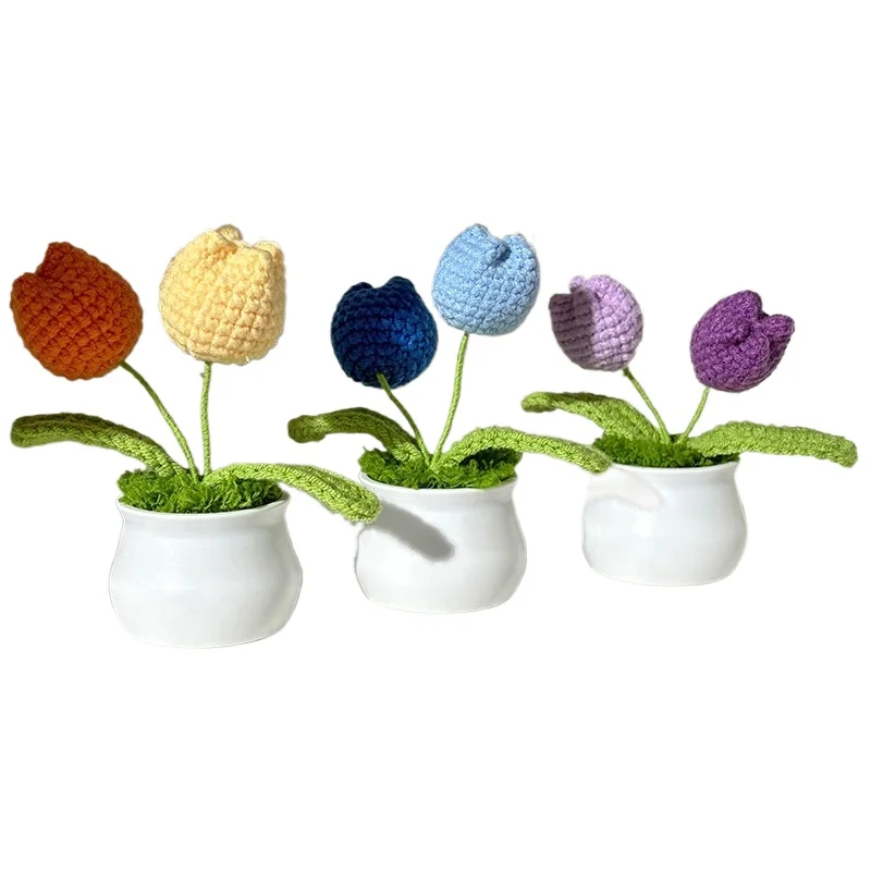 Crochet Hand Knitting Artificial Flower Pot Sewing Knitting Toys Car Decorations Finished Gifts Graduation Wedding Guests
Crochet Hand Knitting Artificial Flower Pot Sewing Knitting Toys Car Decorations Finished Gifts Graduation Wedding Guests