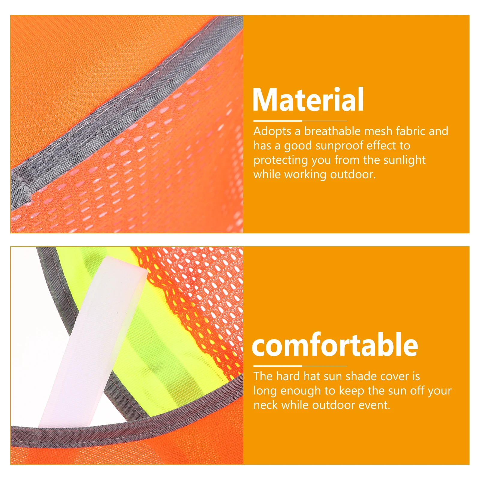 Hard Hat Sun Shade Reflective Safety Visor Orange Outdoor Construction Full Brim Neck Protection Mesh Shield Worker Accessories
Hard Hat Sun Shade Reflective Safety Visor Orange Outdoor Construction Full Brim Neck Protection Mesh Shield Worker Accessories