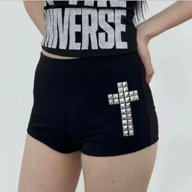 Fashion New Sexy Hot Girl Elastic Waist Printed Rhinestones Gothic Style Trendy Hot Pants Shorts in Stock Y2k Style
Fashion New Sexy Hot Girl Elastic Waist Printed Rhinestones Gothic Style Trendy Hot Pants Shorts in Stock Y2k Style