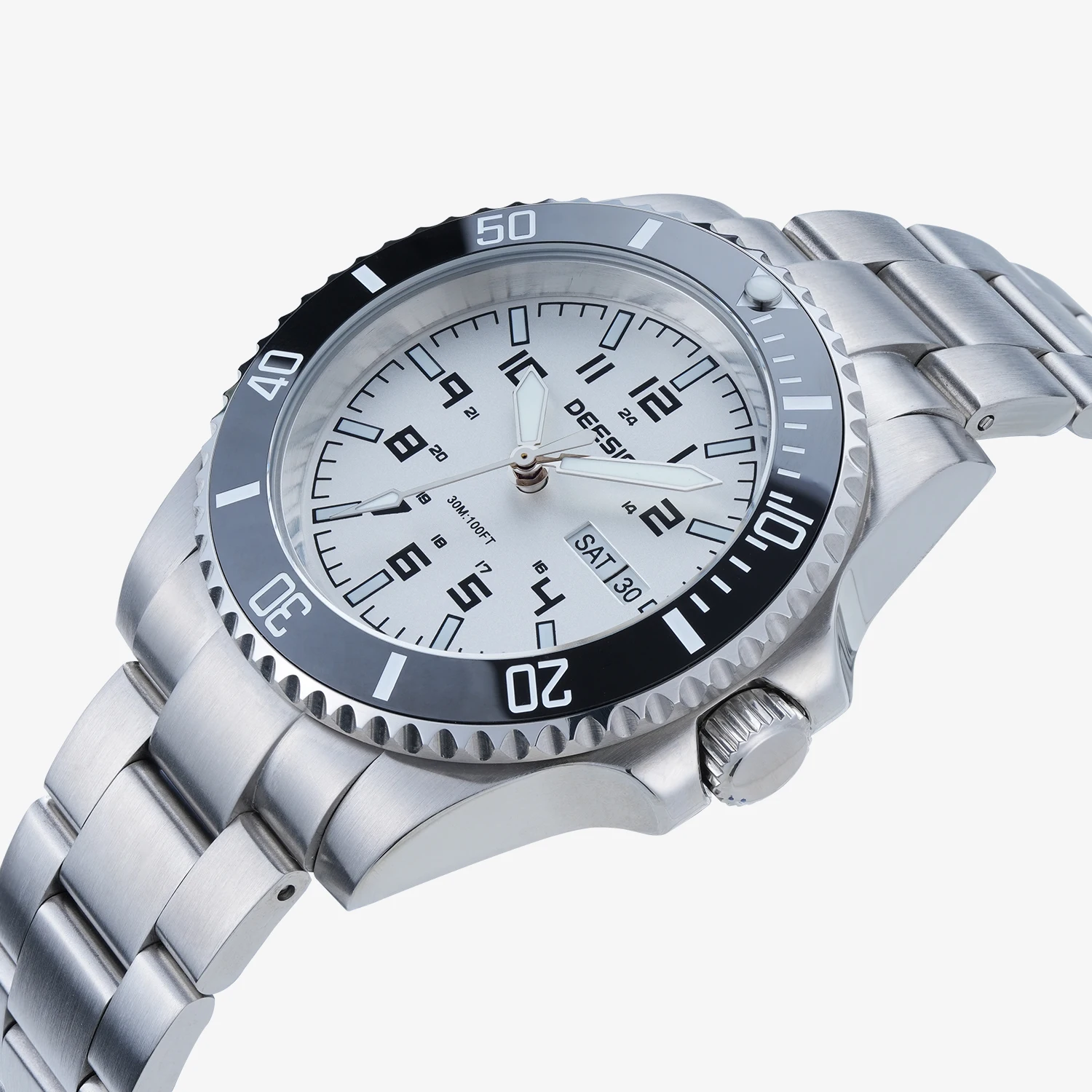Deesio Men's Automatic Watch Stainless Steel Sapphire Crystal Water Resistant Luminous Business Luxury Mechanical Wristwatch
Deesio Men's Automatic Watch Stainless Steel Sapphire Crystal Water Resistant Luminous Business Luxury Mechanical Wristwatch