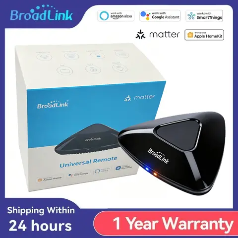 Broadlink RM MAX Hub Upgrades Verson Smart Home Matter WiFi BLE Universal Remote For IR/RF Devices For Alexa Google Home HomeKit