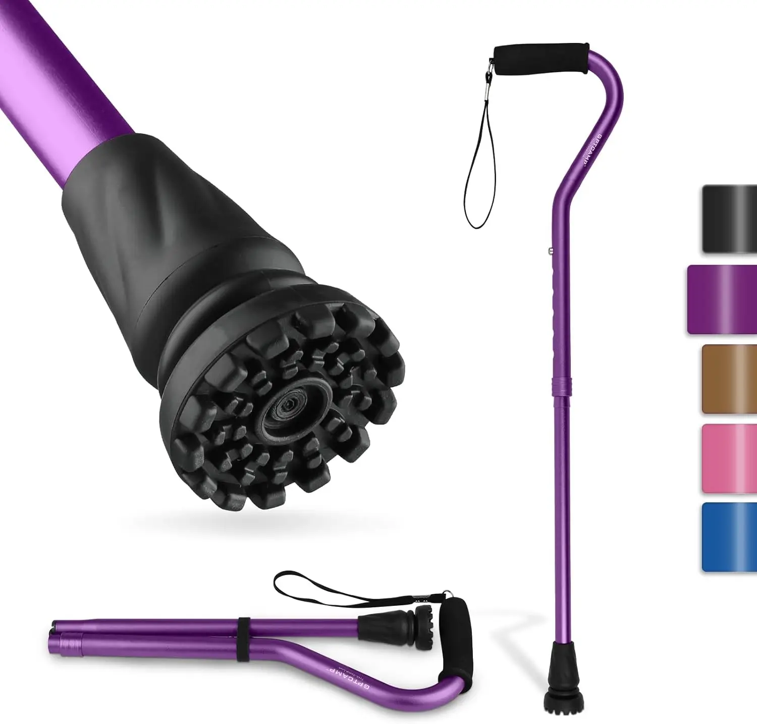 Lightweight Folding Walking Cane for Men Women, Adjustable Offset Handle, Collapsible Cane for Mobility & Recovery
Lightweight Folding Walking Cane for Men Women, Adjustable Offset Handle, Collapsible Cane for Mobility & Recovery