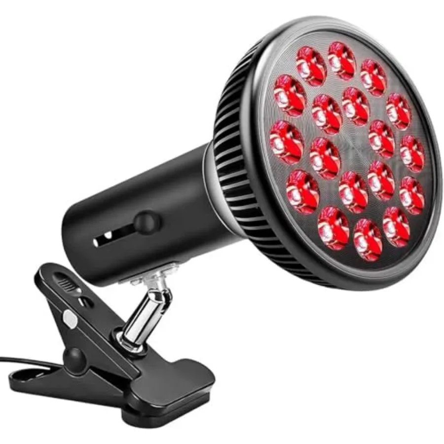 Red Light Therapy Bulb with Adjustable Socket Clamp, 18 LEDs Red Light Therapy with Lamp Holder for Body and Face with 660nm Re
Red Light Therapy Bulb with Adjustable Socket Clamp, 18 LEDs Red Light Therapy with Lamp Holder for Body and Face with 660nm Re