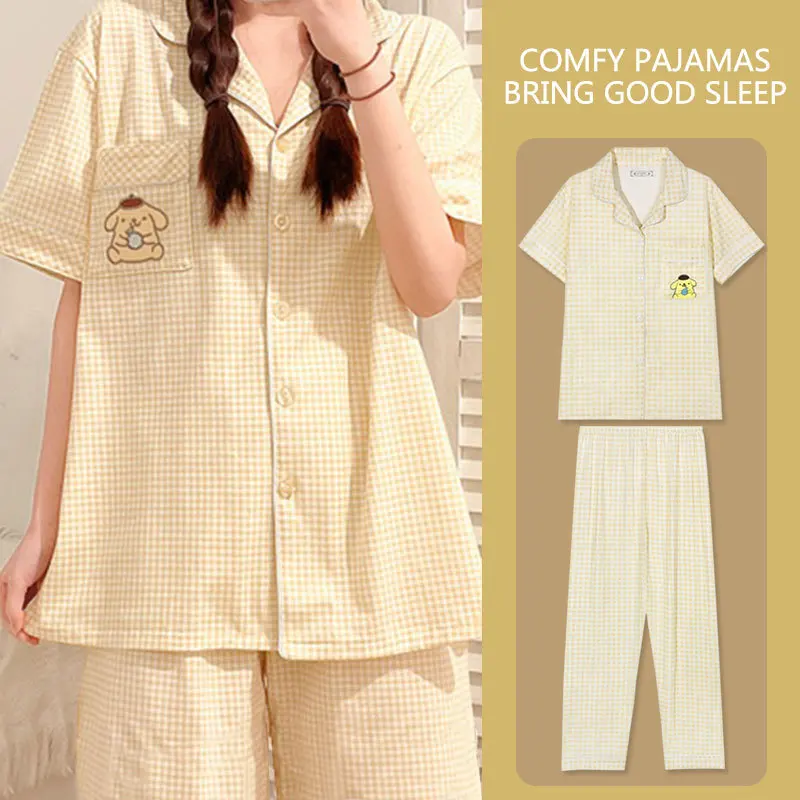 2 шт., женские пижамы с принтом аниме, милый кардиган для девочек, брюки с короткими рукавами, домашняя одежда, милые кавайные студенческие пижамные комплекты
2 шт., женские пижамы с принтом аниме, милый кардиган для девочек, брюки с короткими рукавами, домашняя одежда, милые кавайные студенческие пижамные комплекты