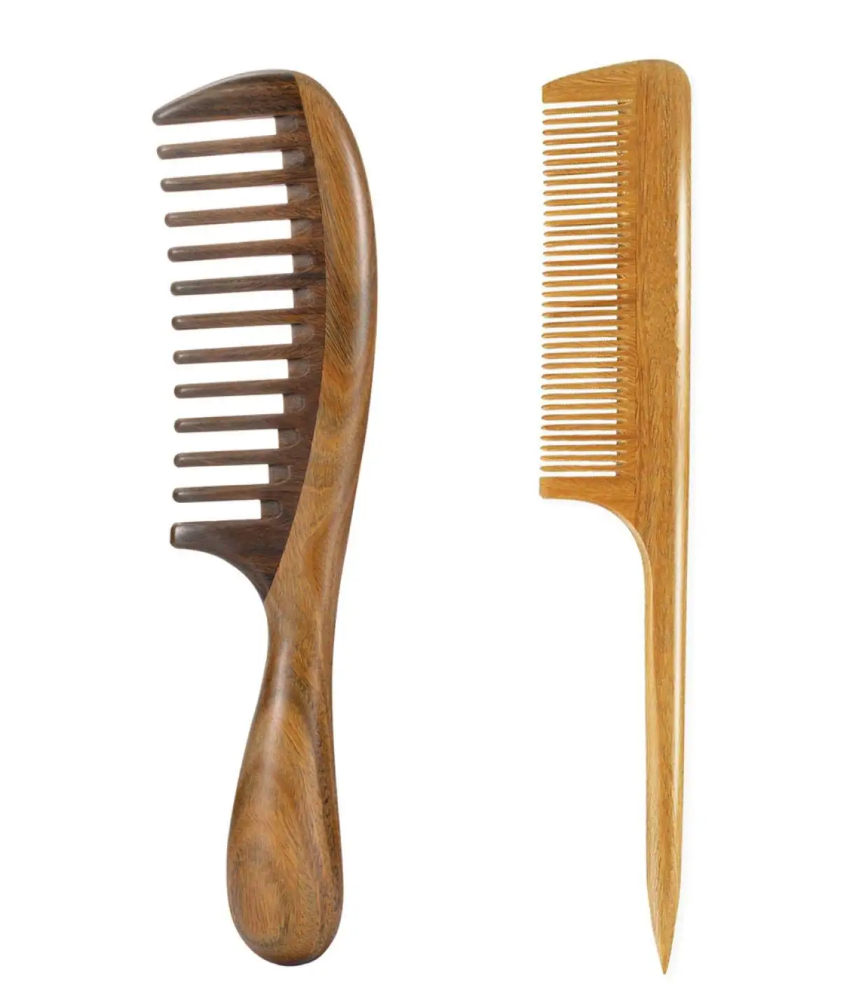 2pcs Wooden Wide Tooth Hair Comb Set for Curly Thick Hair Styling
2pcs Wooden Wide Tooth Hair Comb Set for Curly Thick Hair Styling