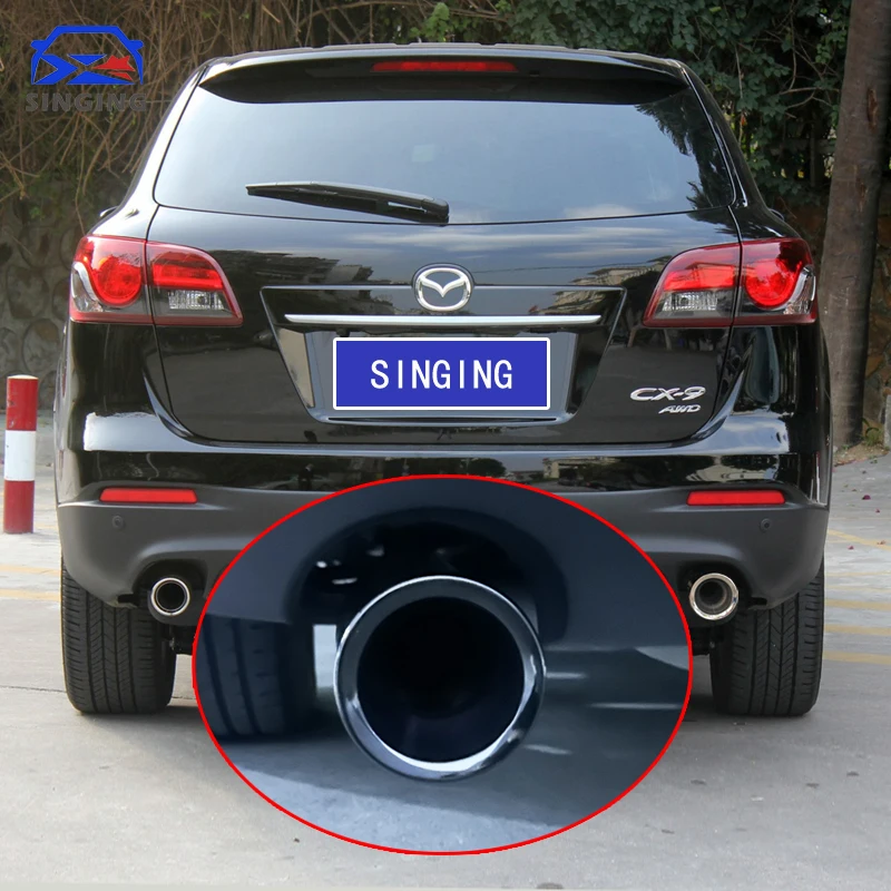 SINGING decoration rear tail throat end tip exhaust pipe muffler cover nozzle auto parts accessory For Mazda CX9 CX-9 2013-19
SINGING decoration rear tail throat end tip exhaust pipe muffler cover nozzle auto parts accessory For Mazda CX9 CX-9 2013-19