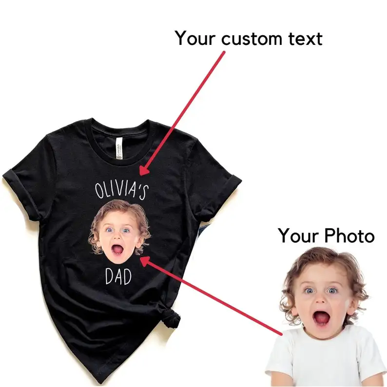 Personalized Photo T Shirt Custom Baby Face Print For Dad Casual Short Sleeve Unique Family Birthday Festival Gift
Personalized Photo T Shirt Custom Baby Face Print For Dad Casual Short Sleeve Unique Family Birthday Festival Gift