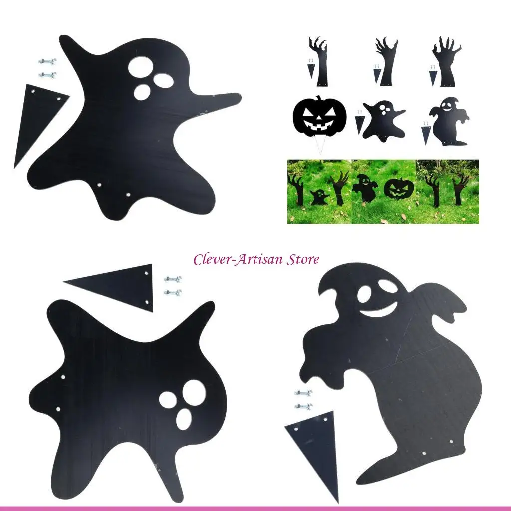 E06B Хэллоуин силуэт черный призрак рука/призрак/тыква фигурка страшная статуя дворовые знаки украшения дома
E06B Хэллоуин силуэт черный призрак рука/призрак/тыква фигурка страшная статуя дворовые знаки украшения дома