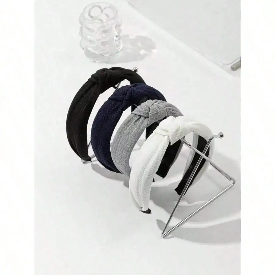 2026 New Arrival Premium4pcs Solid Color Fabric Headbands For Women, Wide Knot Fashionable Headwraps,Hairband,Hair Hoop,Hair Accessories Head Accessories
2026 New Arrival Premium4pcs Solid Color Fabric Headbands For Women, Wide Knot Fashionable Headwraps,Hairband,Hair Hoop,Hair Accessories Head Accessories
