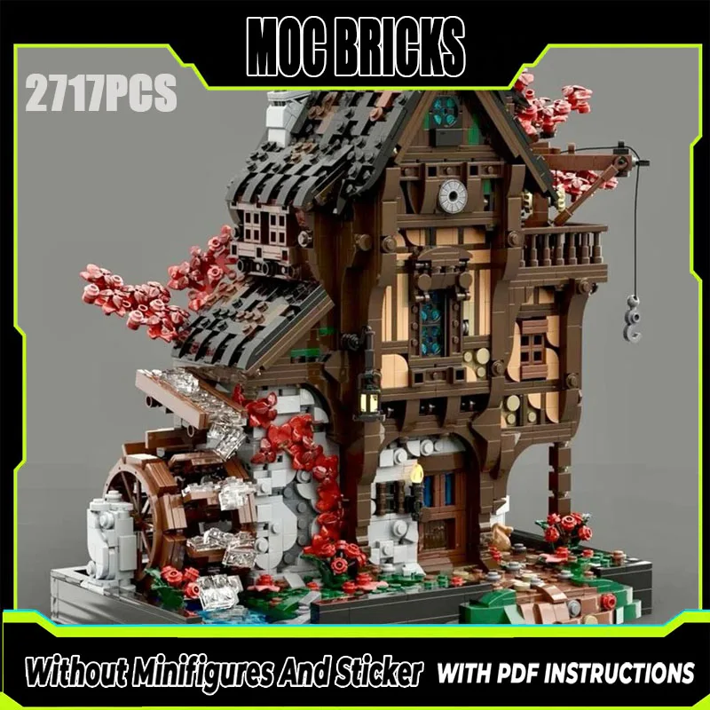Строительные блоки Moc, ретро средневековая модель архитектуры, водяной дом, технологический модуль, строительные блоки, игрушка, набор «сделай сам», сборка
Строительные блоки Moc, ретро средневековая модель архитектуры, водяной дом, технологический модуль, строительные блоки, игрушка, набор «сделай сам», сборка