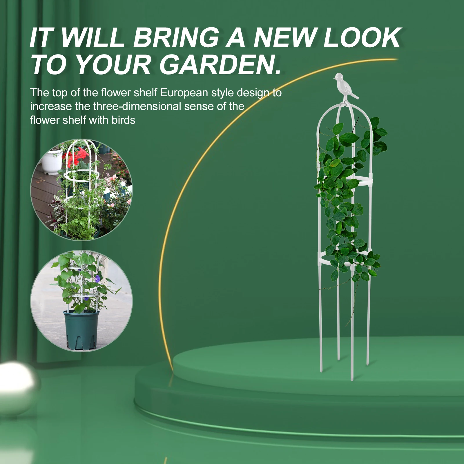 1 Set Plant Vine Climbing Rack Durable Reusable Gardening Support Pole Structure Easy Install Outdoor Indoor Use Plant Climbing
1 Set Plant Vine Climbing Rack Durable Reusable Gardening Support Pole Structure Easy Install Outdoor Indoor Use Plant Climbing