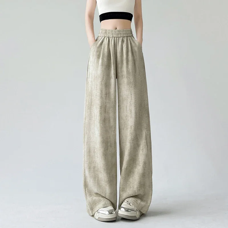 Summer New Fashion Tie Dye Cotton Linen Wide-leg Pants Women Casual Elastic Waist Loose Straight Trousers
Summer New Fashion Tie Dye Cotton Linen Wide-leg Pants Women Casual Elastic Waist Loose Straight Trousers