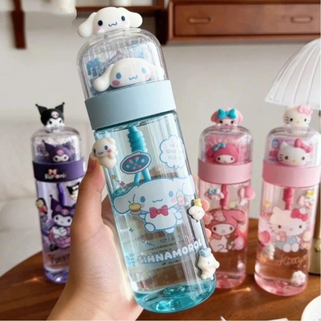 Sanrio cute Hello Kitty Kuromi My Melody 520ML drinking cup Large Capacity Kawaii Plastic Water Bottle Portable Gift for Girls
Sanrio cute Hello Kitty Kuromi My Melody 520ML drinking cup Large Capacity Kawaii Plastic Water Bottle Portable Gift for Girls