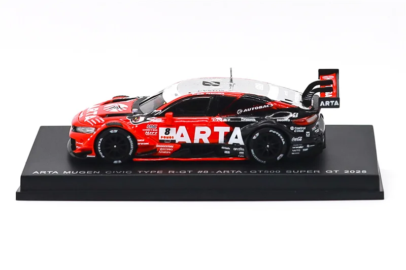 1:64 ARTA MUGEN CIVIC TYPE R-GT NO.8 ARTA GT500 SUPER GT 2025 Red Black Diecast Collector's Vehicle Model Car
1:64 ARTA MUGEN CIVIC TYPE R-GT NO.8 ARTA GT500 SUPER GT 2025 Red Black Diecast Collector's Vehicle Model Car