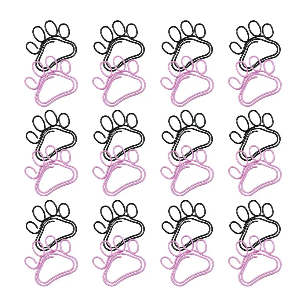 50 Pcs Cat Claw Paper Clips Cute Small Office Supplies Metal Document Fixing Pins Black Pink Color Mix Mini Desk Accessories
50 Pcs Cat Claw Paper Clips Cute Small Office Supplies Metal Document Fixing Pins Black Pink Color Mix Mini Desk Accessories