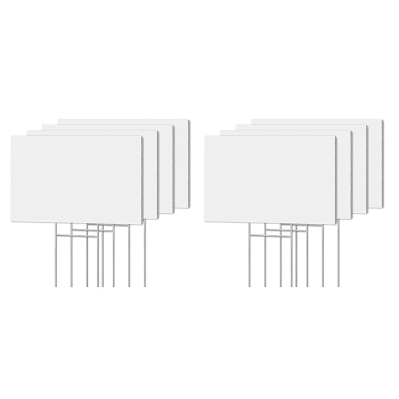 8 Piece Blank Yard Signs With Stakes, Yard Sign 17X12 Inch White Double Sided Outdoor Lawn Signs For Birthday Decoration
8 Piece Blank Yard Signs With Stakes, Yard Sign 17X12 Inch White Double Sided Outdoor Lawn Signs For Birthday Decoration