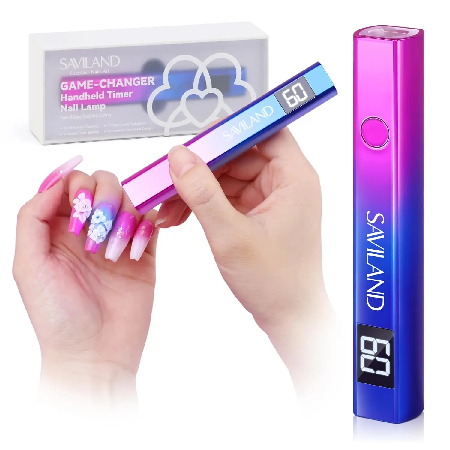 Handheld UV Lamp for Gel Nails – 12W LED Nail Flash Cure Light Portable Mini Dryer for Curing Gel Polish Glue USB Nail Art Flash Cure Light Home DIY Manicure
Handheld UV Lamp for Gel Nails – 12W LED Nail Flash Cure Light Portable Mini Dryer for Curing Gel Polish Glue USB Nail Art Flash Cure Light Home DIY Manicure