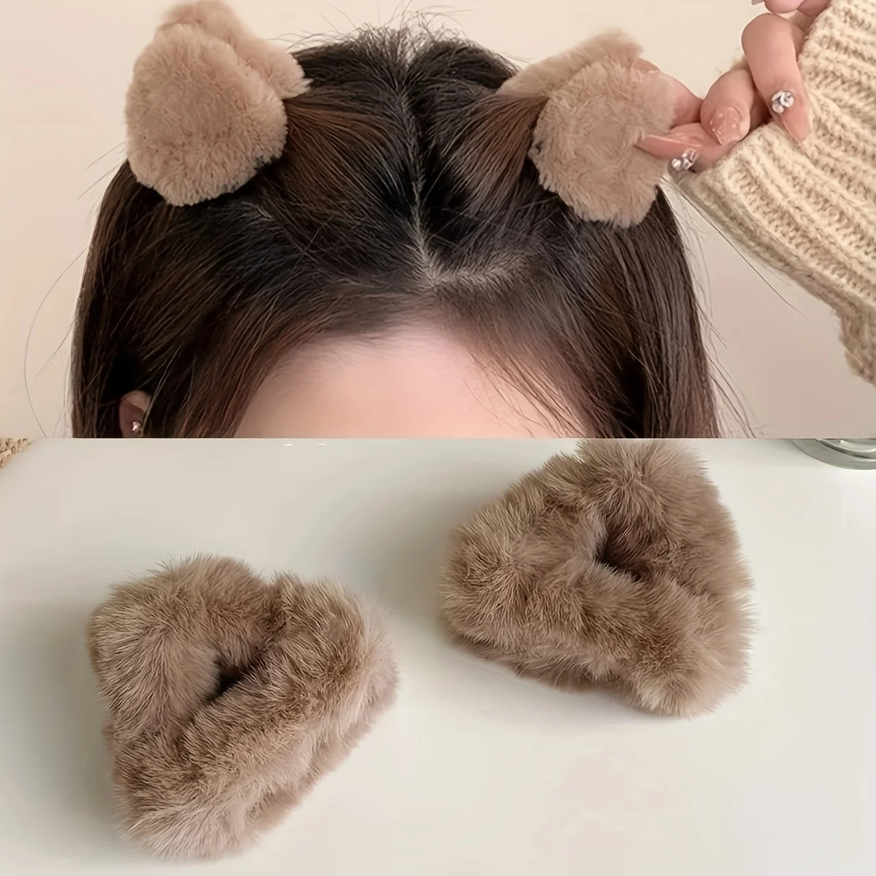 2pcs Cute Plush Cat-Eared Hair Clips Set - Soft, Sweet, and Fashionable Autumn/Winter Casual Accessories Gift, Suitable for Women - Photo Props
2pcs Cute Plush Cat-Eared Hair Clips Set - Soft, Sweet, and Fashionable Autumn/Winter Casual Accessories Gift, Suitable for Women - Photo Props