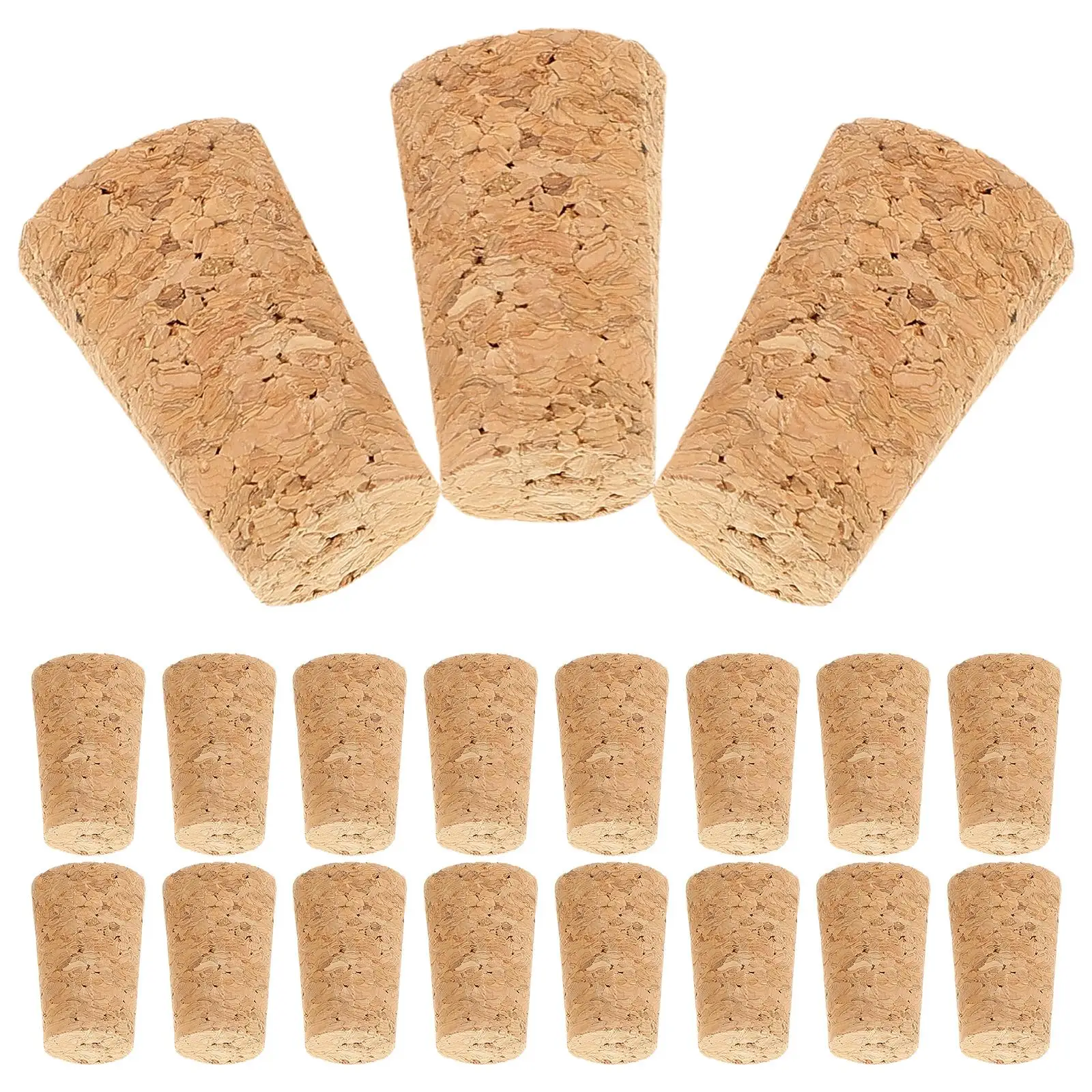 20 Pcs Cork Stoppers Natural Wood High Density Synthetic Leakproof Reusable Corks For Bottles Bottle Seals Storage
20 Pcs Cork Stoppers Natural Wood High Density Synthetic Leakproof Reusable Corks For Bottles Bottle Seals Storage