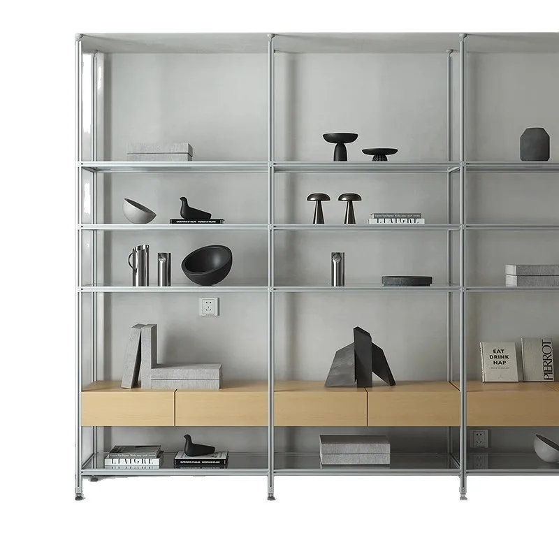 Minimalist bookshelf partition shelf living room entrance decorative display rack
Minimalist bookshelf partition shelf living room entrance decorative display rack