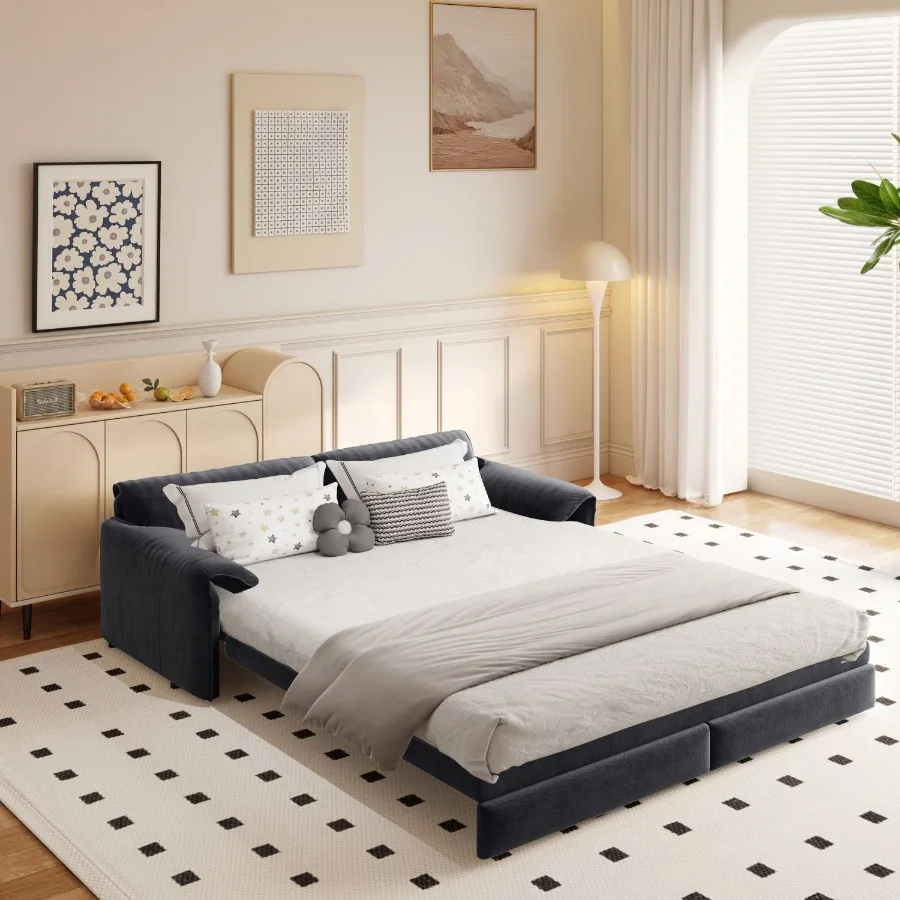 66 Queen Pull Out Sofa Bed 3in1 Convertible Sleeper Sofa with Side Storage MultiFunctional Velvet Loveseat Bed for Living Room
66 Queen Pull Out Sofa Bed 3in1 Convertible Sleeper Sofa with Side Storage MultiFunctional Velvet Loveseat Bed for Living Room